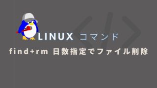 Linuxコマンド「find+rm」で日数指定してファイルを一括削除